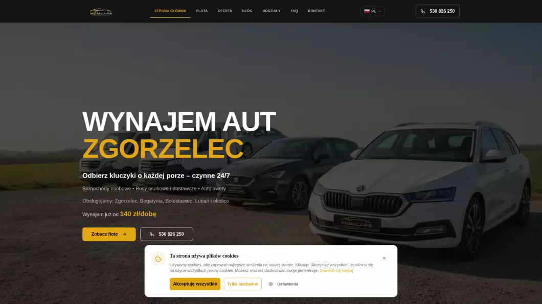 MGMcars Wypożyczalnia samochodów Zgorzelec