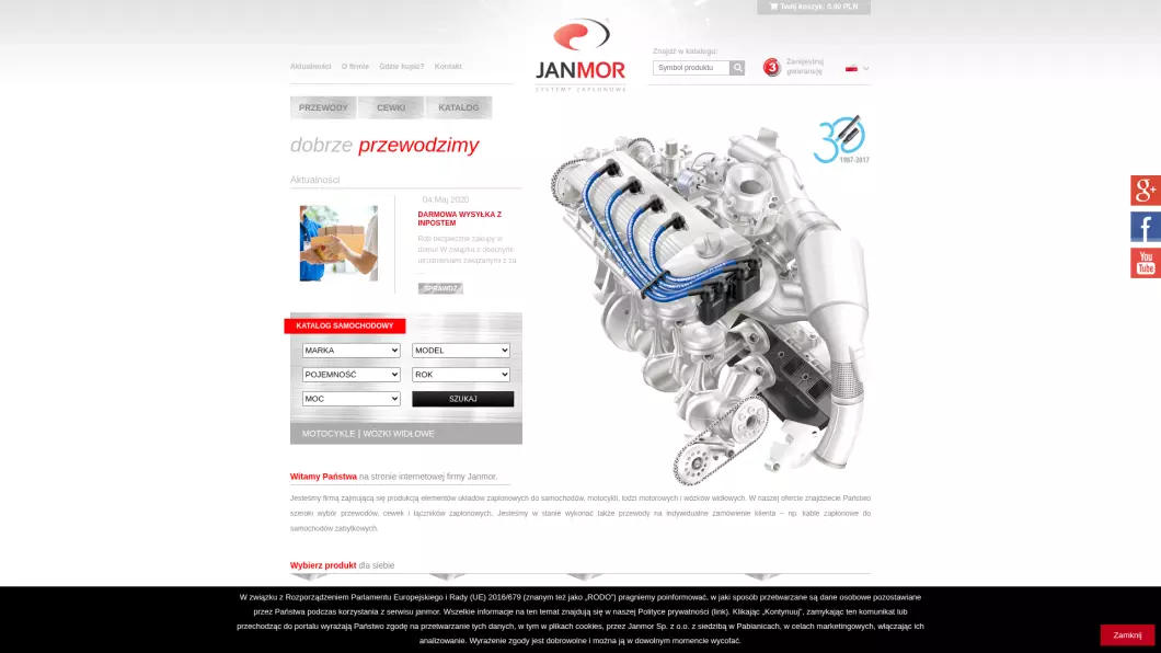 JANMOR - producent przewodów zapłonowych